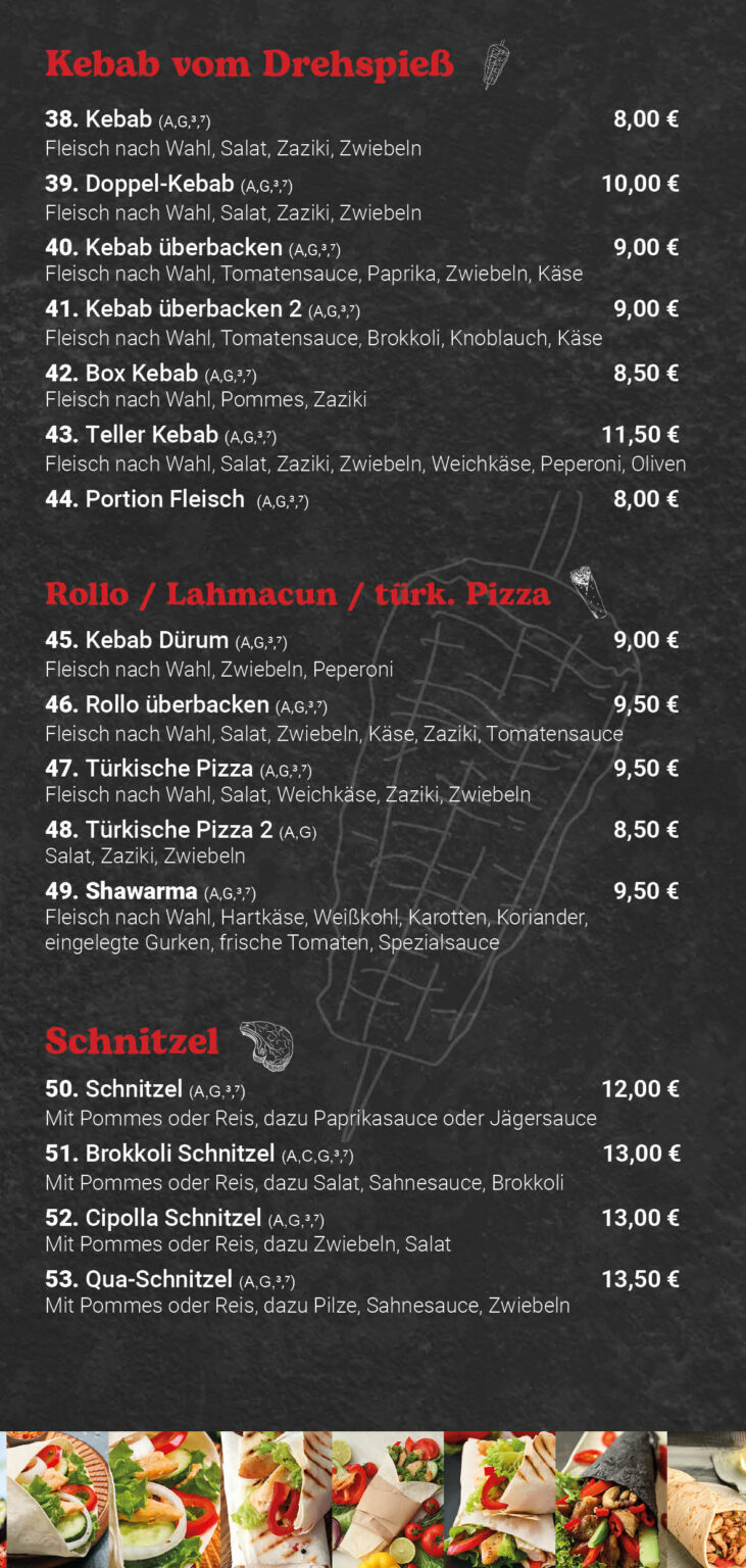 Speisekarte QuaQua3