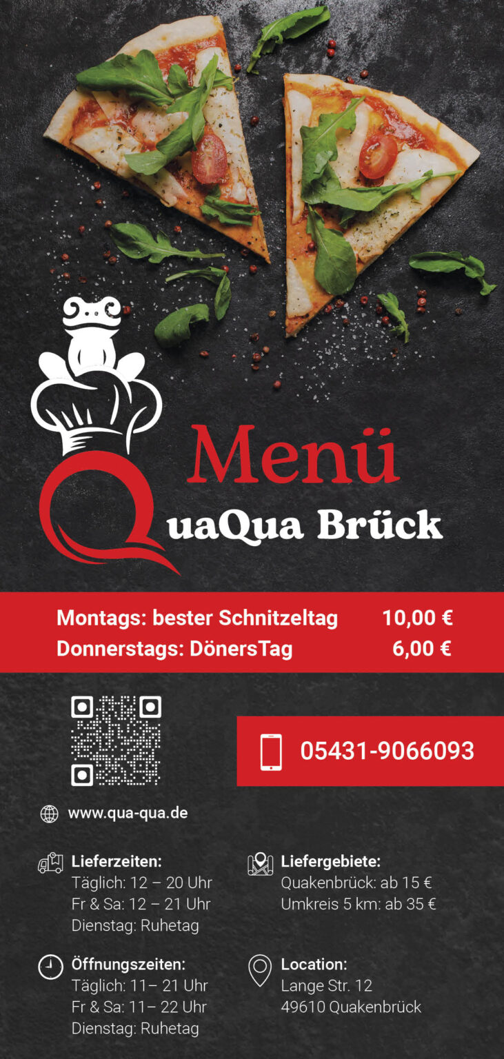 Speisekarte QuaQua6